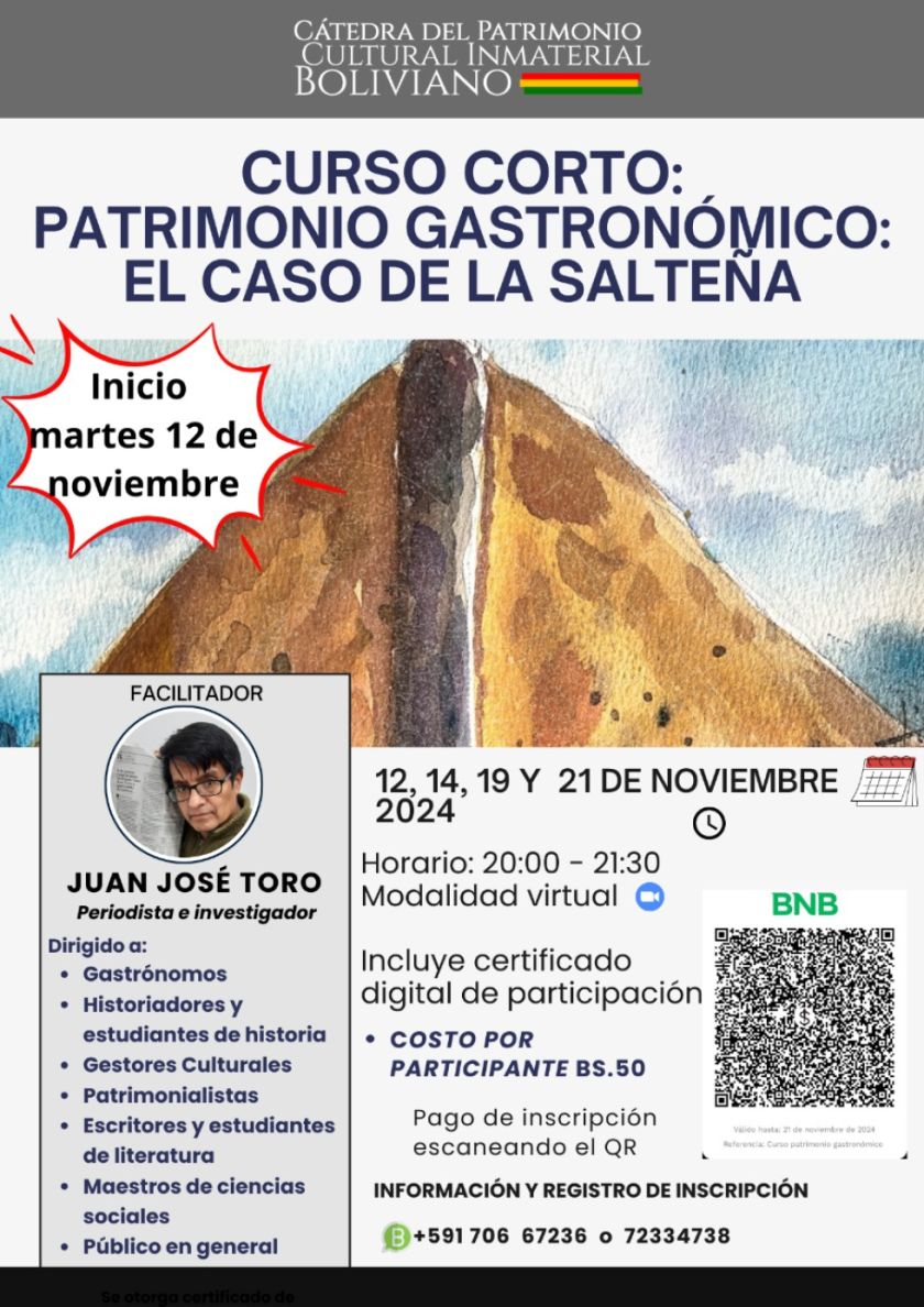 La historia de la salteña será enseñada en un curso corto virtual