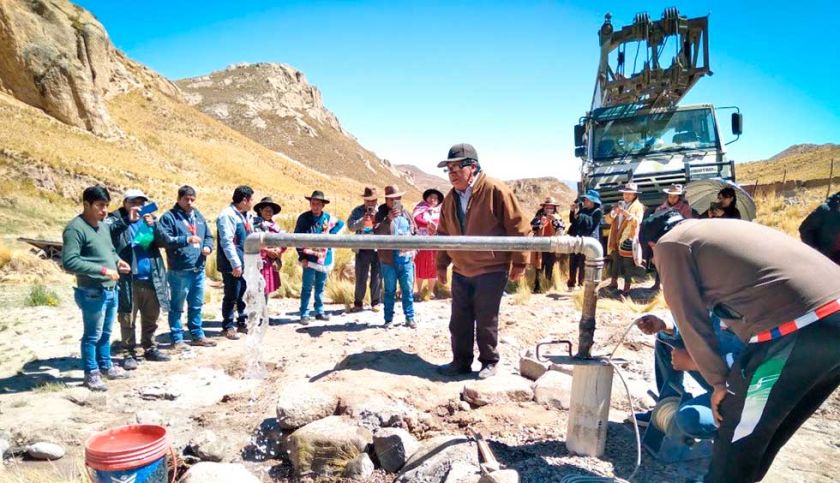 Los habitantes de la zona Canterías reciben agua de pozo para consumo 