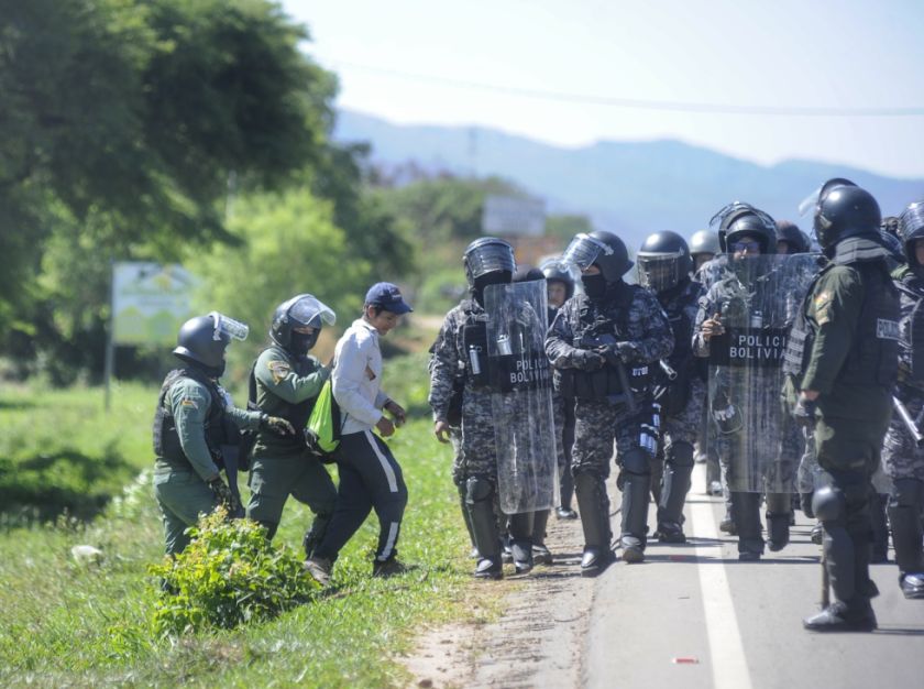 De 90 bloqueadores aprehendidos, 85 guardan detención preventiva en cárceles de La Paz