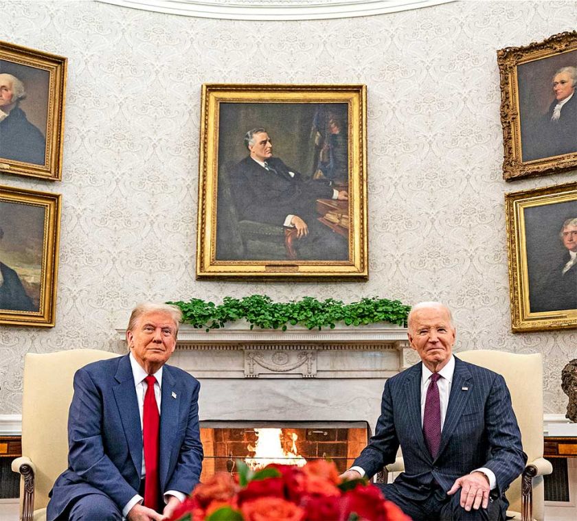 Trump y Biden se reúnen y hablan de la transición
