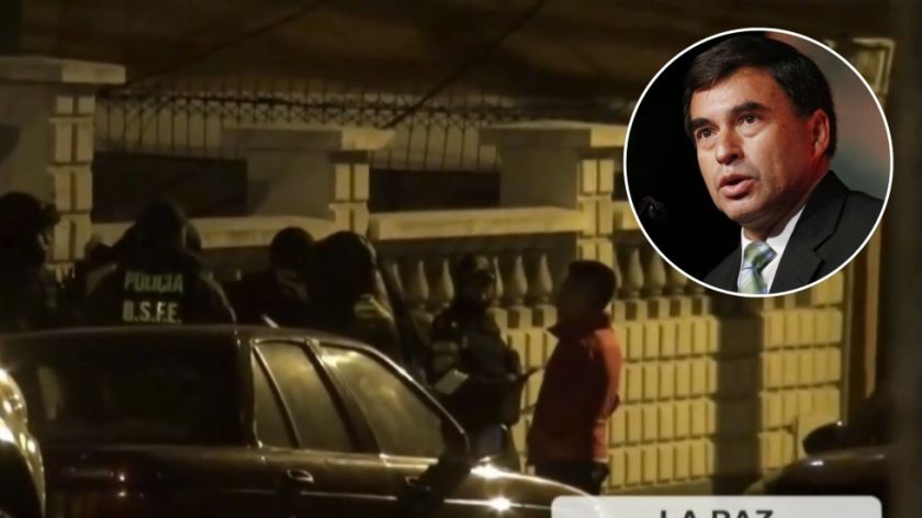 Allanan un domicilio en La Paz; se presume que pertenece al exministro Quintana