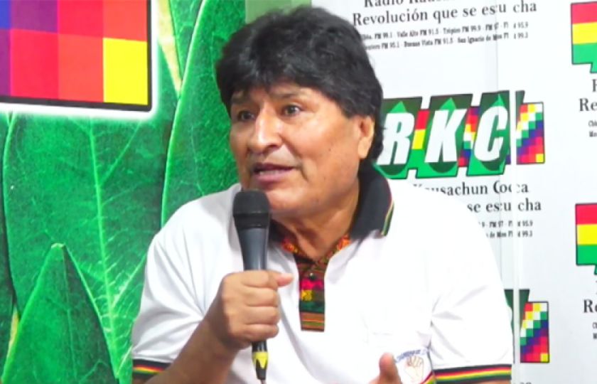 Evo Morales denuncia robo de sigla y augura derrota electoral del arcismo