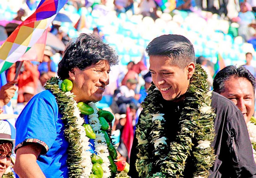 Evo no quiere a Andrónico como candidato del MAS