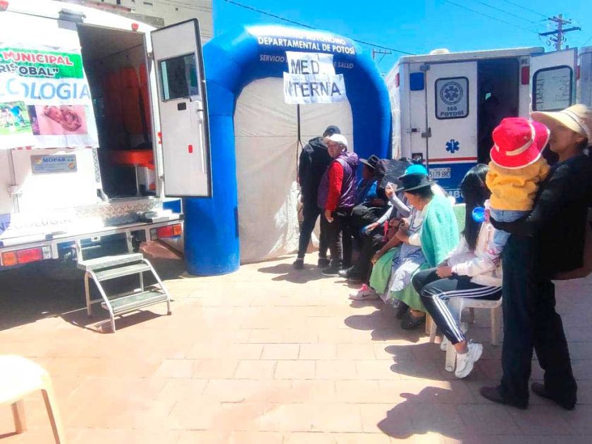 Ferias de salud con especialistas llegan a diferentes municipios de Potosí