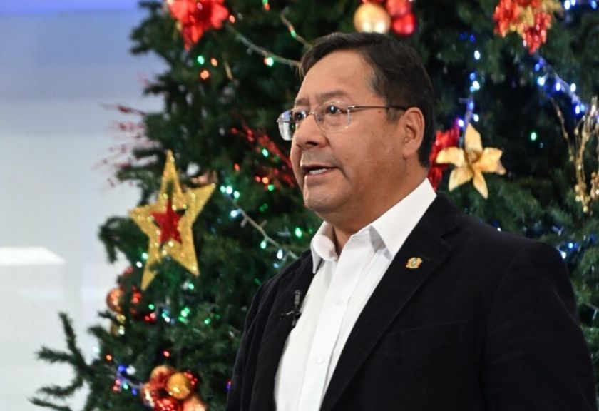 Presidente Arce emitirá un mensaje de Navidad y presentará la agenda de celebración del Bicentenario