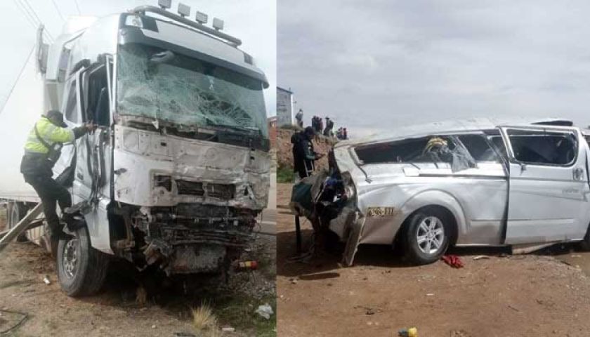 Grave accidente de tránsito en la carretera La Paz – Oruro deja 13 muertos