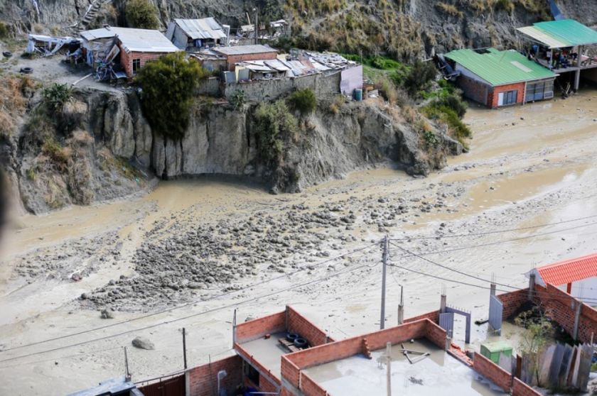 Lluvias destrozaron cerca de dos centenares de viviendas en Bolivia