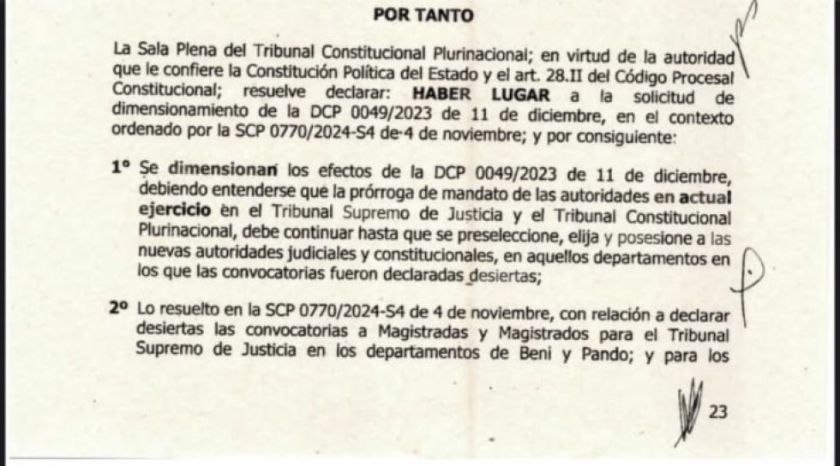Nuevo fallo del TCP garantiza sin fecha de término la continuidad de los magistrados prorrogados del TCP y el TSJ