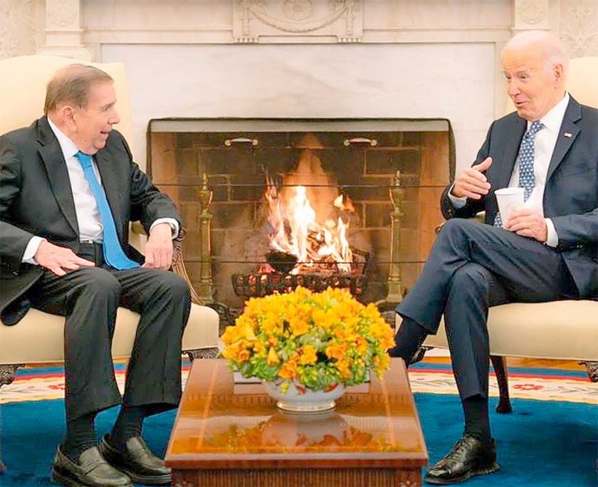 Biden y González Urrutia se reúnen en la Casa Blanca