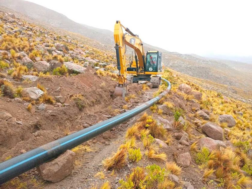Las obras de trasvase de la laguna San José tienen un avance del 50%