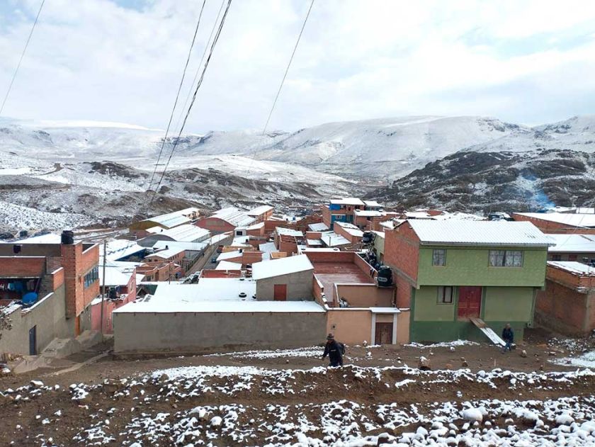 Alertan sobre la probable caída de nevada en Potosí