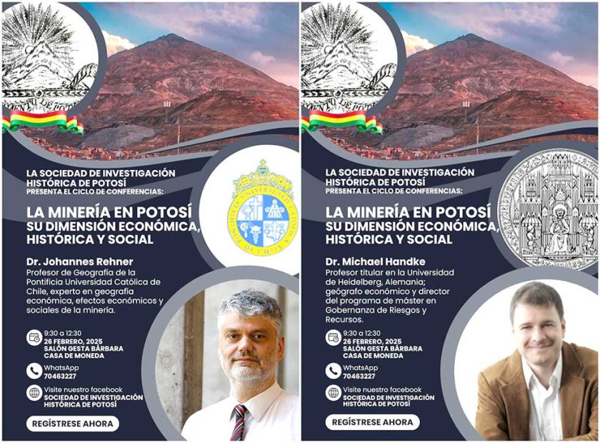 SIHP organiza conferencias sobre la minería en Potosí