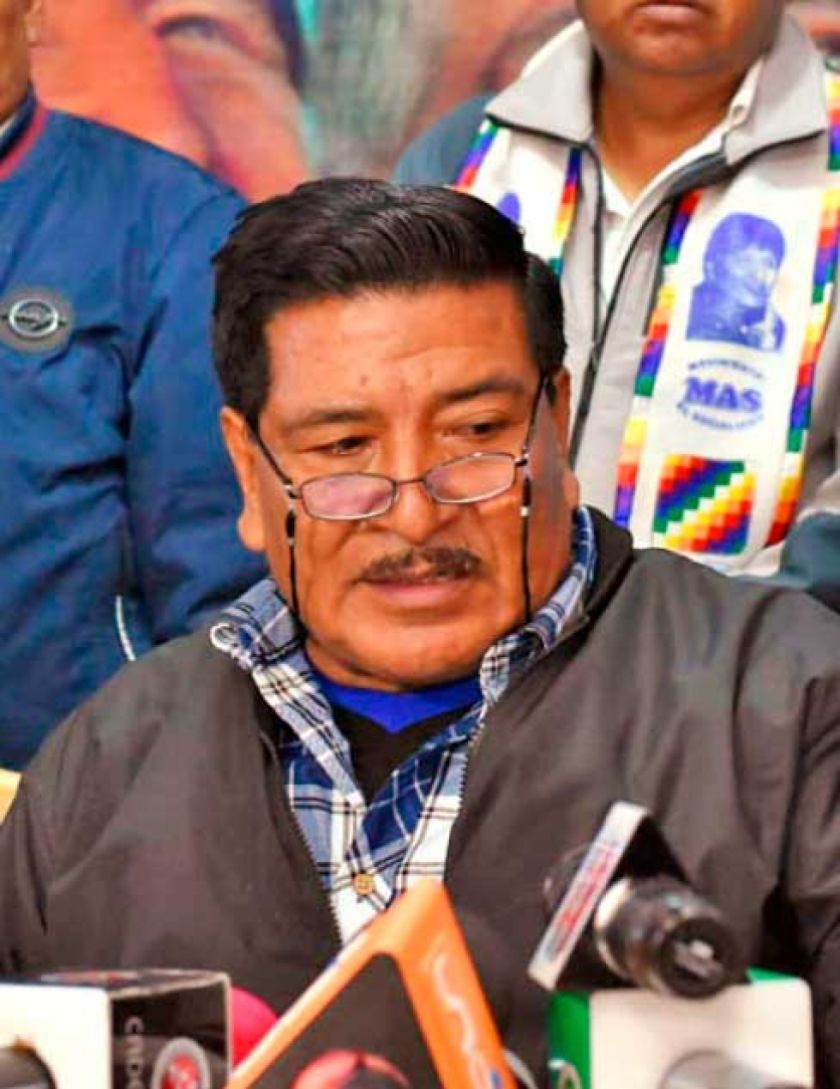 Dirigente García descarta que Evo debata con Tuto