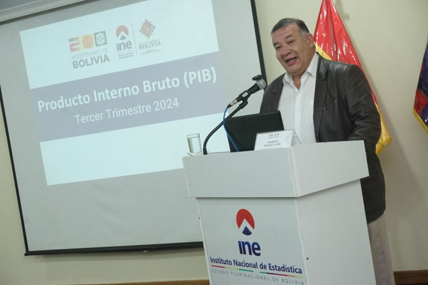 INE registra crecimiento económico del 2,14% al tercer trimestre de 2024