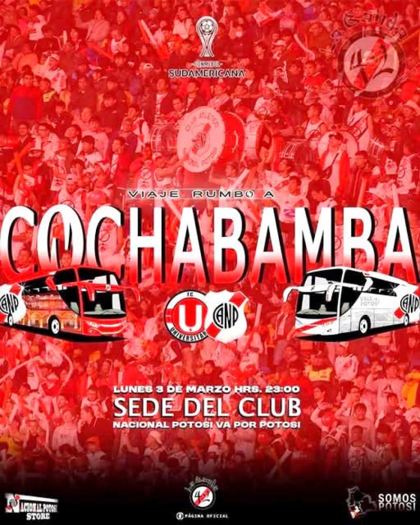 Hinchas de la banda roja preparan una masiva caravana a la Llajta