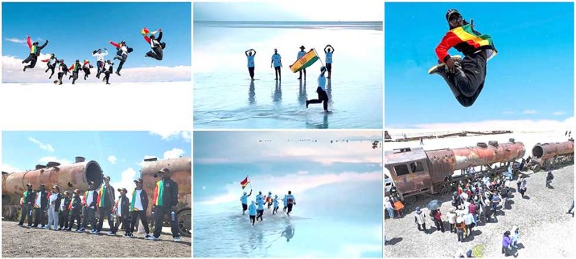 El Salar de Uyuni maravilló a delegacion de Nansana Kids