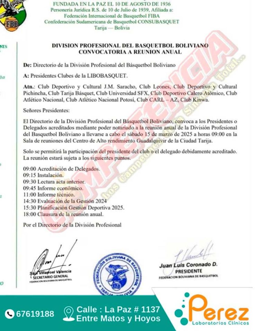El Club Calero vuelve a ser parte de la Libobásquet
