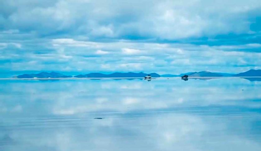 Evalúan condiciones en el Salar de Uyuni ante acumulación de agua