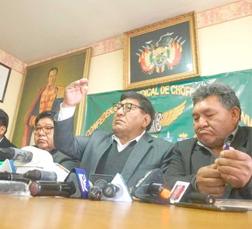 Choferes y panificadores  anuncian paro nacional