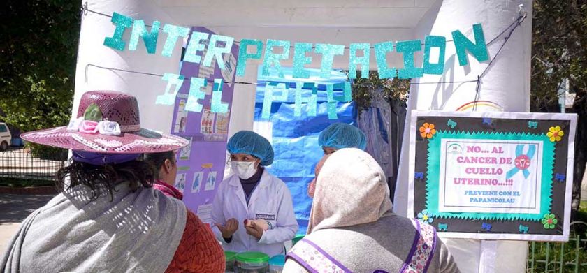 Realizaron pruebas de Papanicolaou en el hospital Bracamonte
