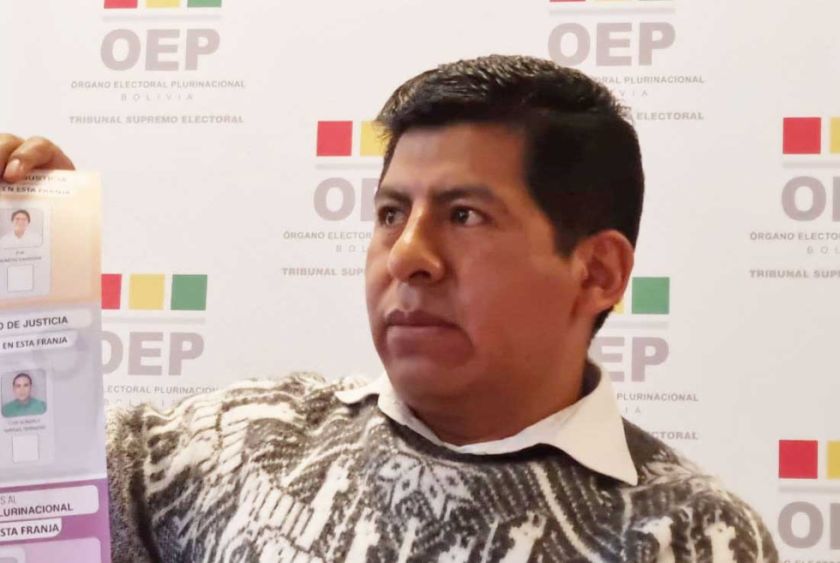 Tahuichi Tahuichi dice estar dispuesto a asumir la presidencia del TSE