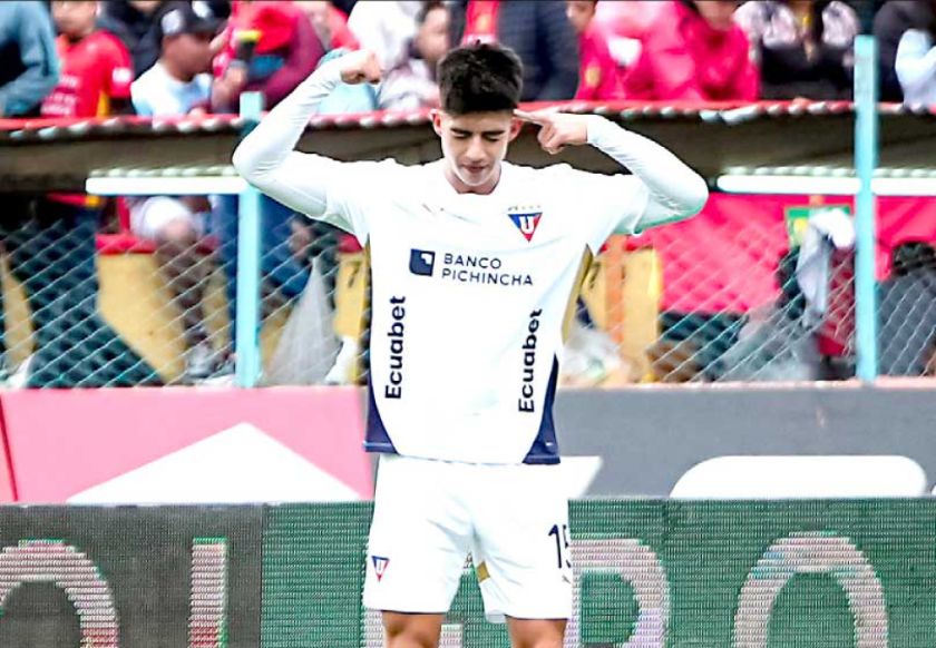 Ecuador: Villamil festejó en  el triunfo de la Liga de Quito