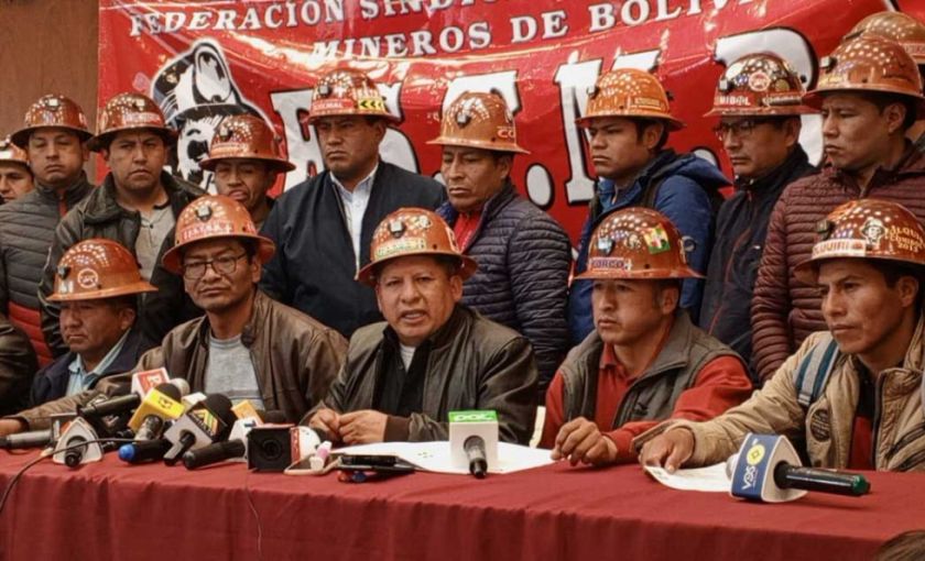 Federación de Mineros emplaza a cambiar la dirigencia de la COB liderada por Huarachi 
