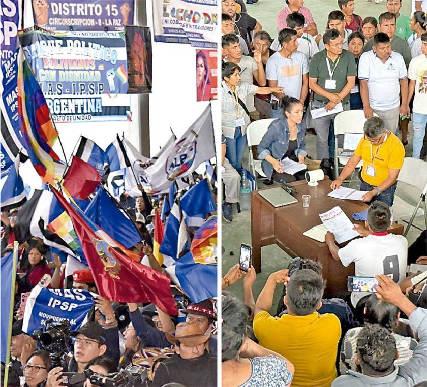 El MAS aprueba estatuto y el evismo concluye hoy