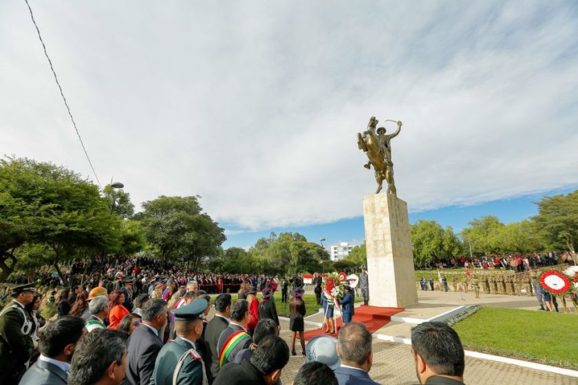 Presidente Arce lidera actos de homenaje al 208 aniversario de la Batalla de La Tablada en Tarija