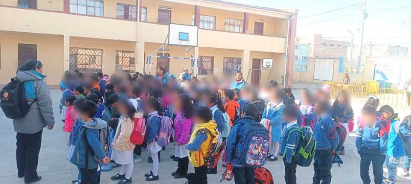 Piden a estudiantes usar abrigo en las regiones frías de Potosí