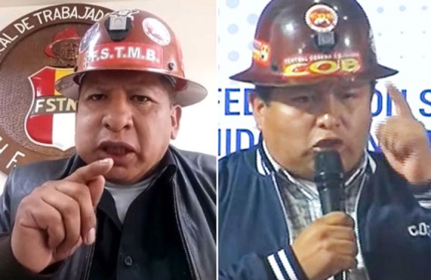 Ejecutivo de los mineros acusa a Huarachi de pretender seguir en la COB hasta después de las elecciones