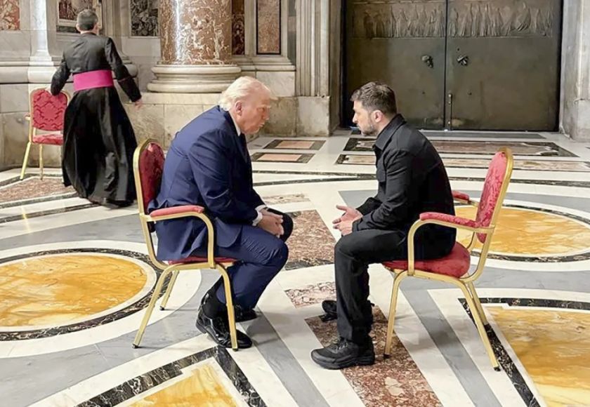 Trump y Zelenski celebran un encuentro «muy productivo» antes del funeral del papa Francisco