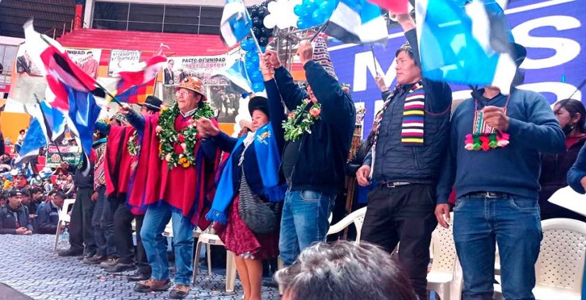 Organizaciones proclaman a Arce como candidato a la presidencia