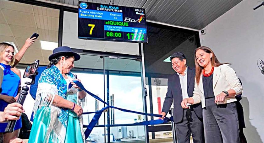 BoA inaugura dos rutas  internacionales a Chile
