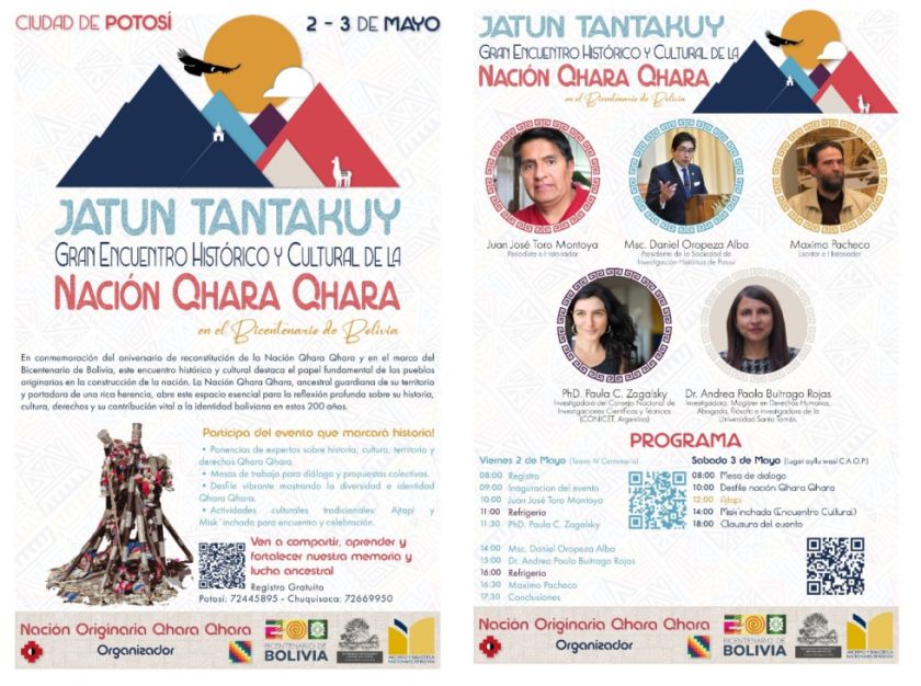 Hoy comienza el “Jatun Tantakuy” o “Gran Reunión” de la Nación Qaraqara