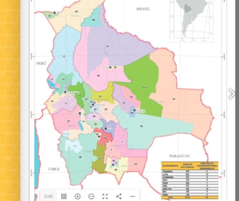 TSE publica la nueva cartografía electoral para las elecciones generales 2025