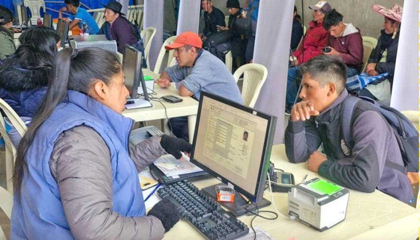 Hoy termina el empadronamiento masivo para las elecciones generales 2025