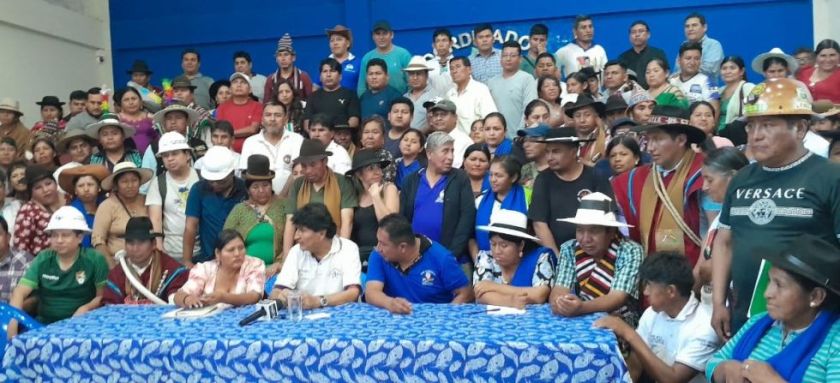Evismo anuncia nuevas movilizaciones desde este martes en La Paz