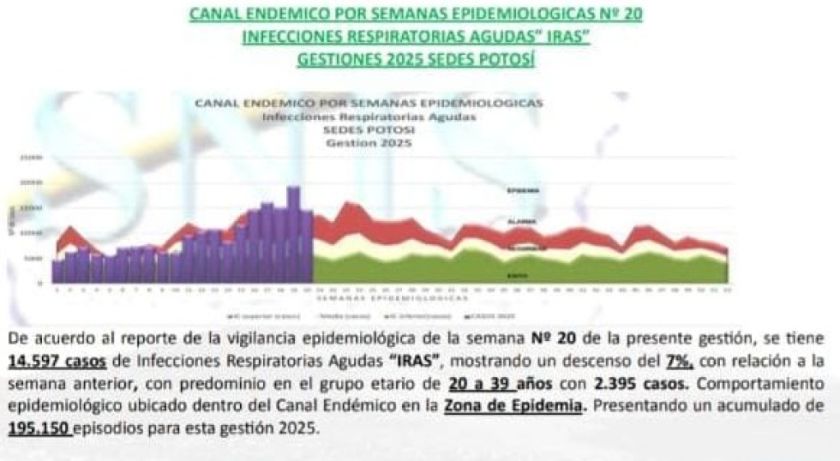 Potosí se mantiene en zona de epidemia por resfríos y neumonías