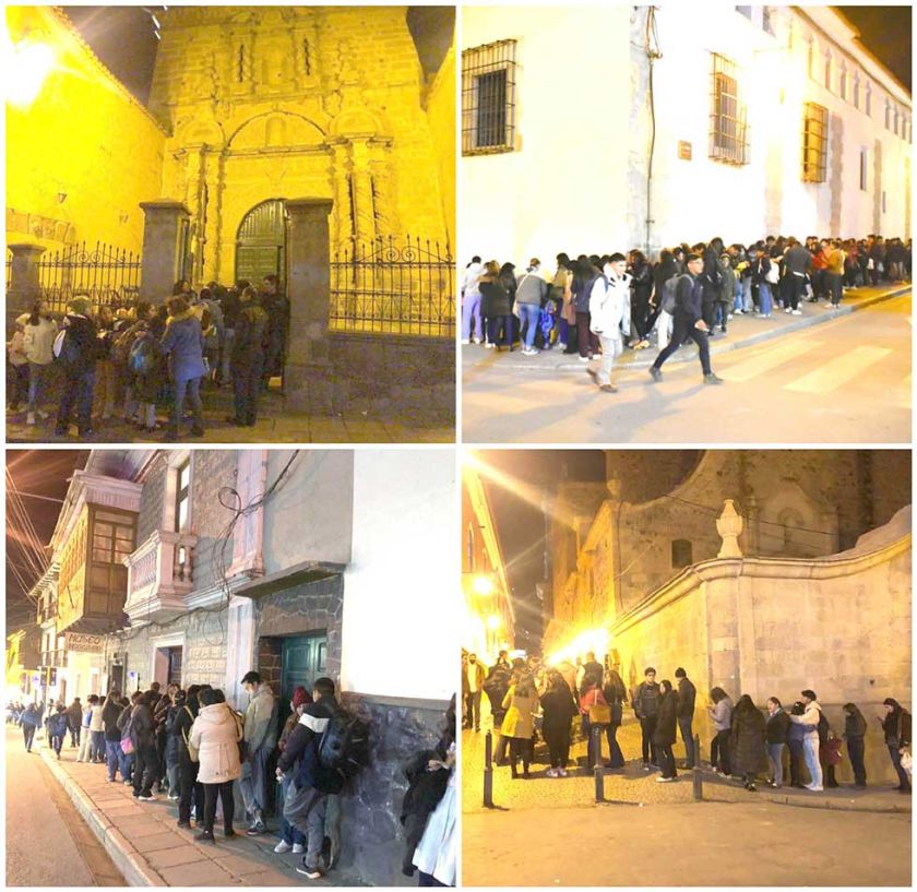 Miles visitaron cinco repositorios del centro histórico de Potosí