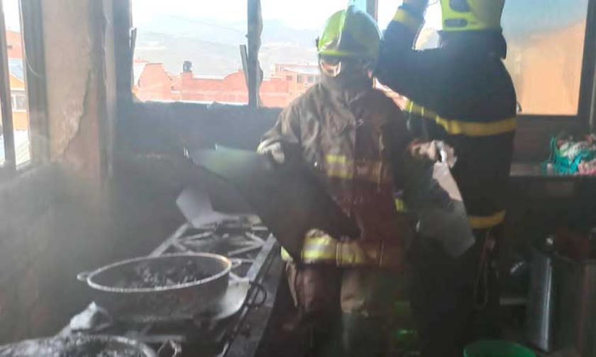 Una posible imprudencia causa un incendio estructural donde no hubo heridos