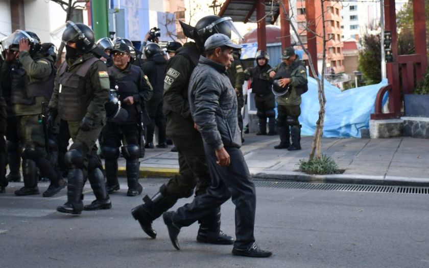 Gobierno reporta 26 evistas aprehendidos y ve intento de “boicotear el proceso electoral”