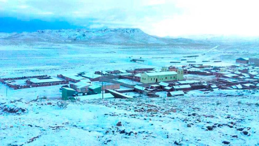 El Departamento de Potosí ya registra temperaturas de -17ºc