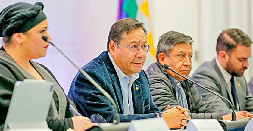 ¿Se habló de una posible renuncia de Arce? Gobierno y el MAS lo niegan