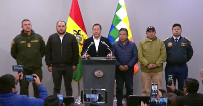 El presidente Arce anuncia que no detendrán el desbloqueo y no abandonará a Llallagua