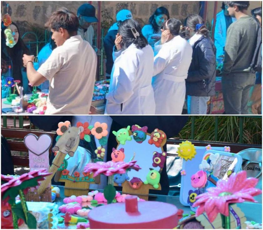 Pacientes exponen sus manualidades 