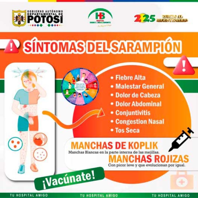Hospital Bracamonte dará taller sobre sarampión