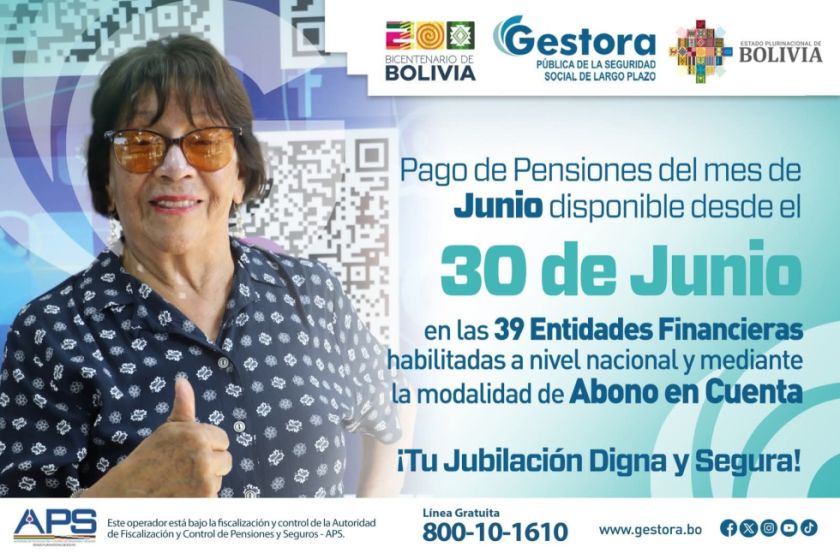 Gestora inicia el lunes el pago de rentas a jubilados