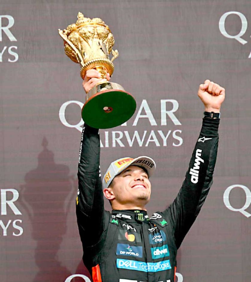 F1: Norris gana una carrera caótica en Silverstone