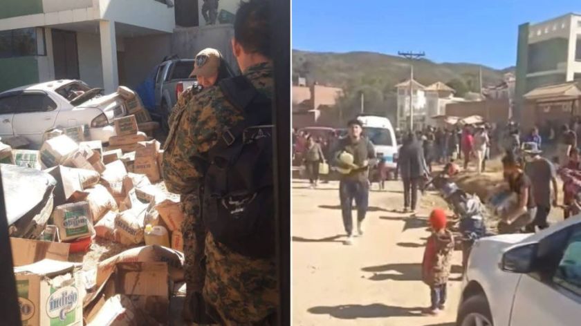 Policía: Dueña de camión con contrabando incitó a saquear productos en Yotala